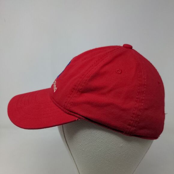 Mackinac Island Boy's Slideback Hat Red Size Child Embroidered Logo - Picture 3 of 7